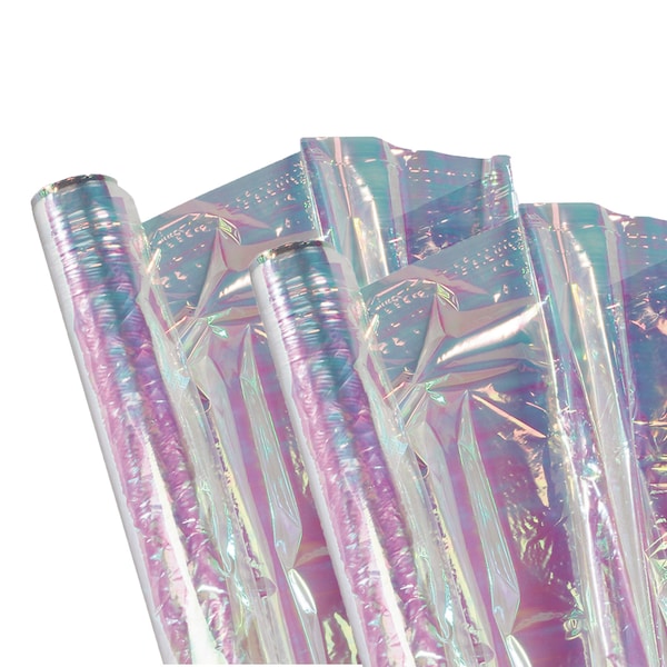 Creativity Street Cellophane Iridescent Film, Mother of Pearl, 36in x 12.5ft, PK2 P0073180 - main
